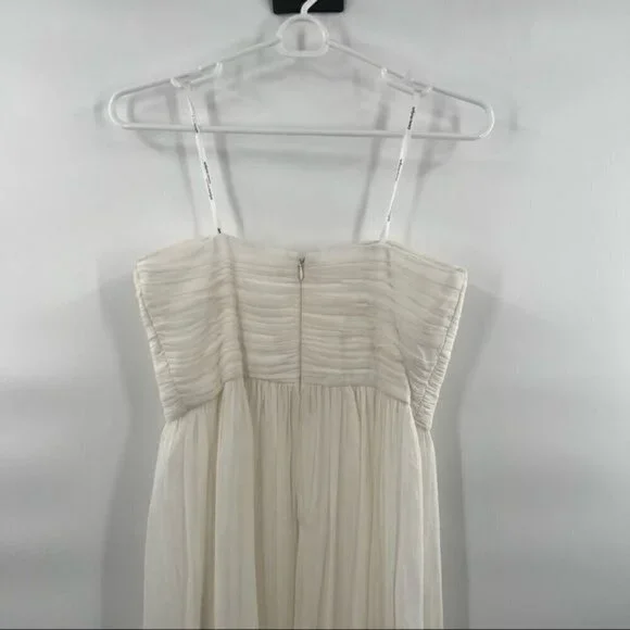 Fancy Schmancy cream long dress gown size 2 - Picture 7 of 7